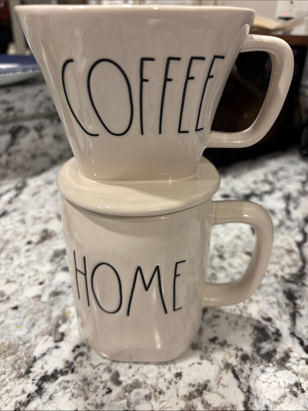 Rae Dunn Artisan Coffee Drip Home Mug Set